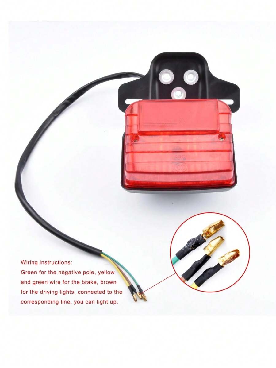 Luz trasera de freno para motocicleta