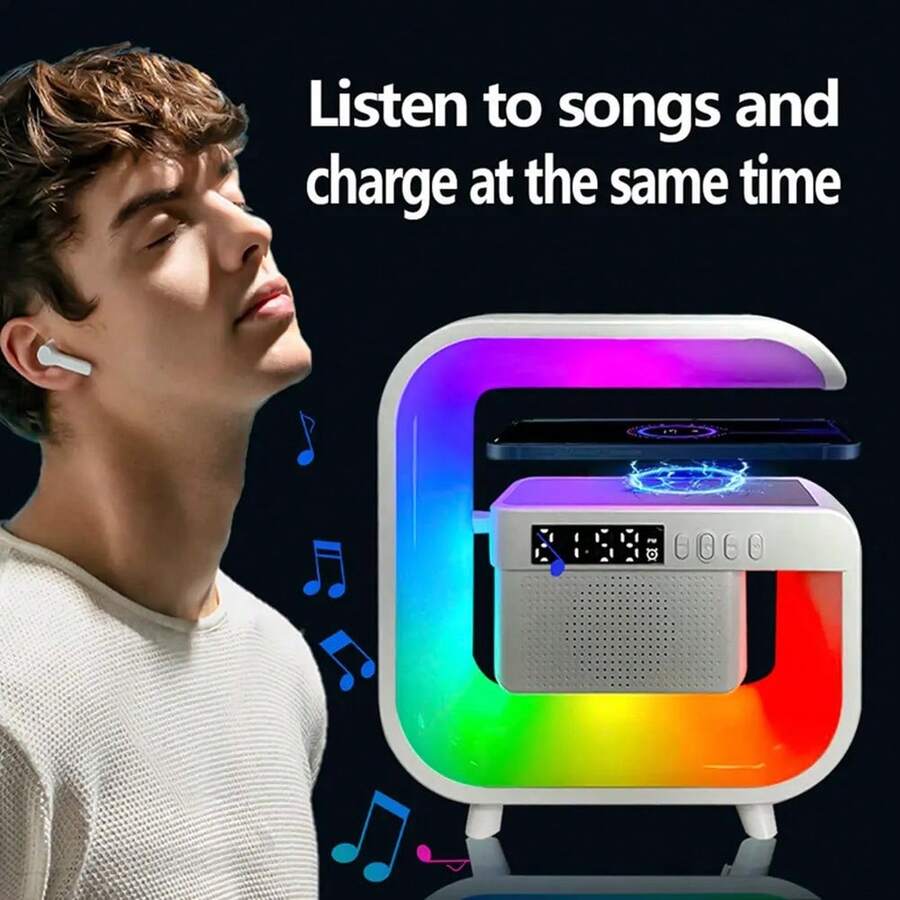 Cargador Inalámbrico Stand 5.0 Altavoz Multifunción F