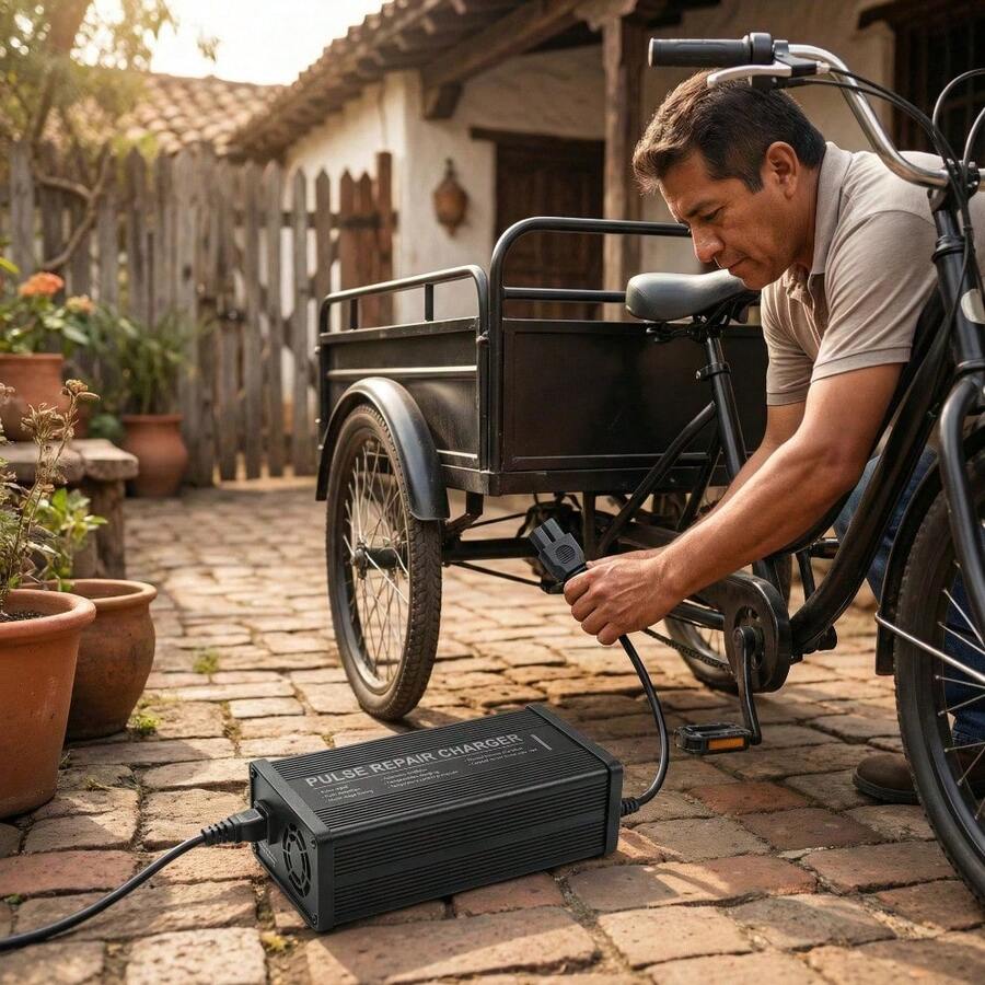 Cargador para bicicleta eléctrica