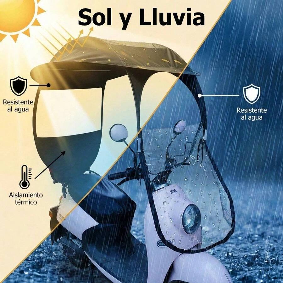 Toldo parasol para bicicleta eléctrica