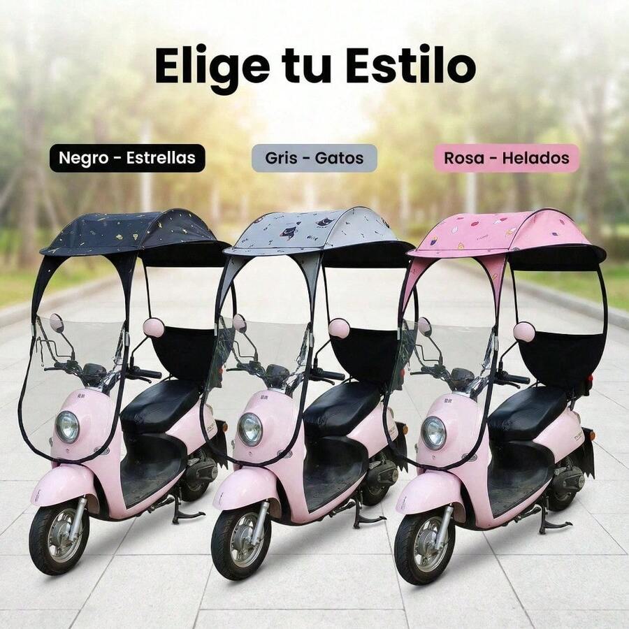 Toldo parasol para bicicleta eléctrica