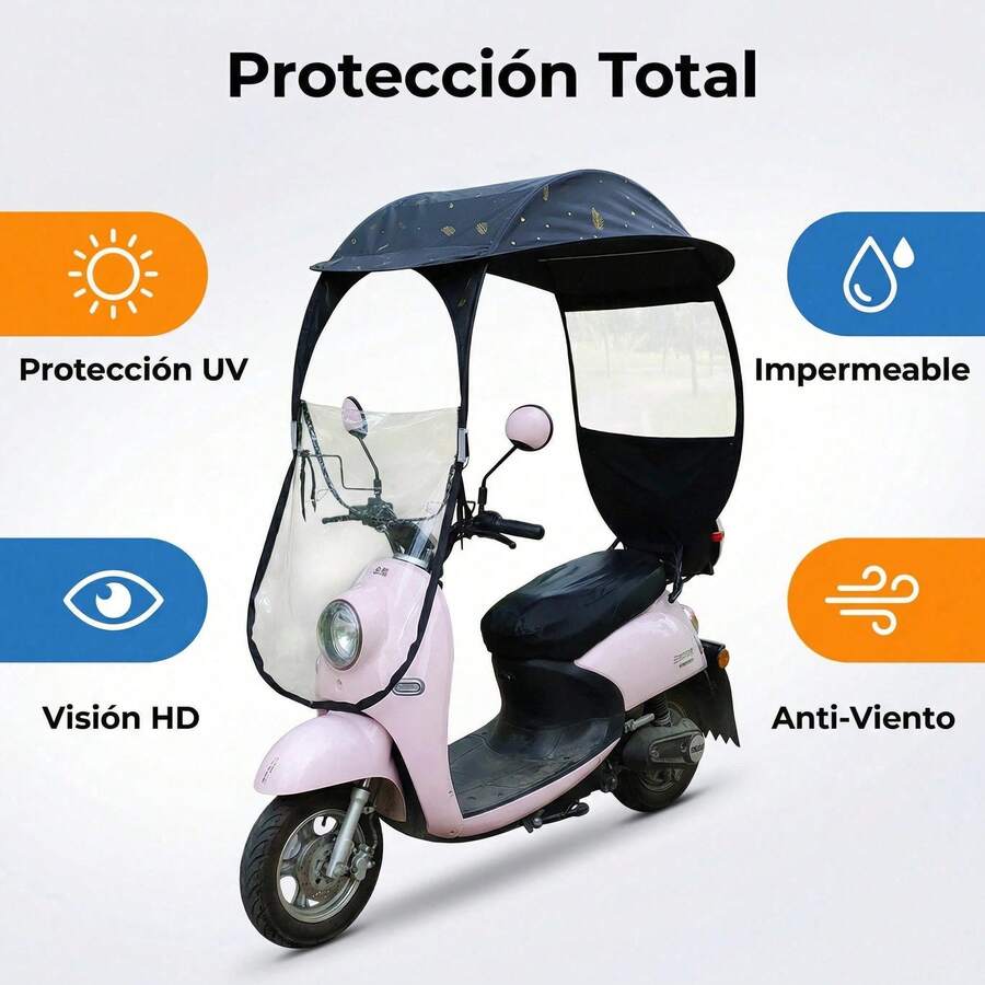 Toldo parasol para bicicleta eléctrica