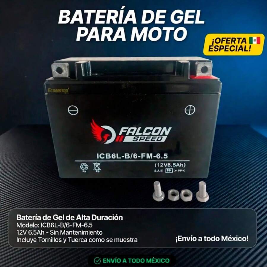 Batería Moto YB6L-B
