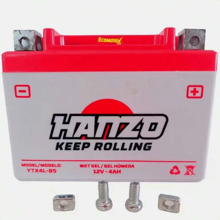 Batería de Gel YTX4L-BS 12V 4Ah Alto Rendimiento Moto