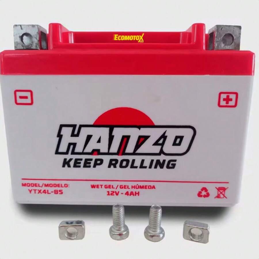 Batería de Gel YTX4L-BS 12V 4Ah Alto Rendimiento Moto
