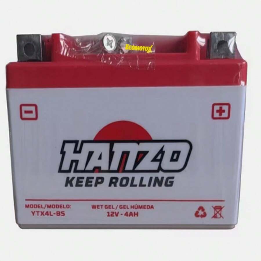 Batería de Gel YTX4L-BS 12V 4Ah Alto Rendimiento Moto