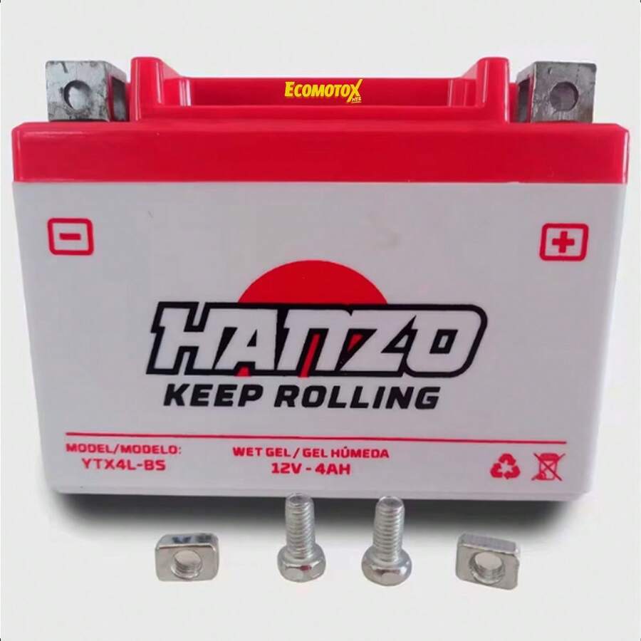 Batería de Gel YTX4L-BS 12V 4Ah Alto Rendimiento Moto