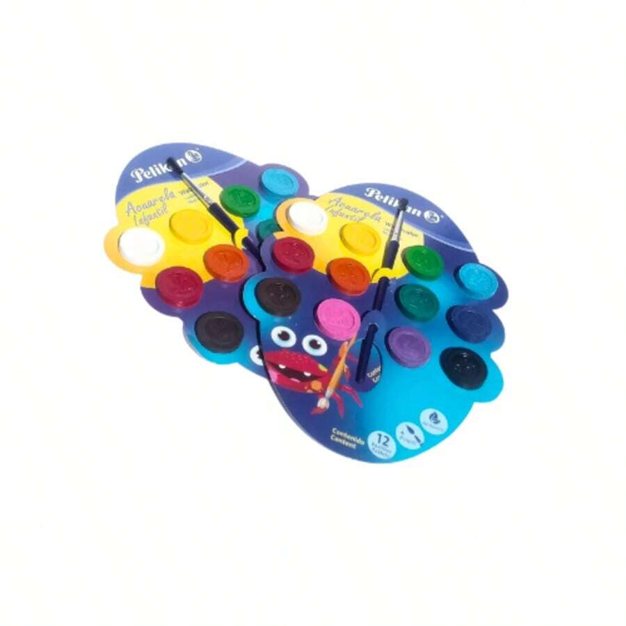 Pack de 3 acuarelas Pelikan con 12 colores