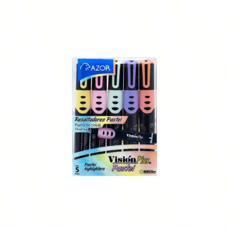 Marcatexto Pastel Vision Plus Pack de 5 Piezas