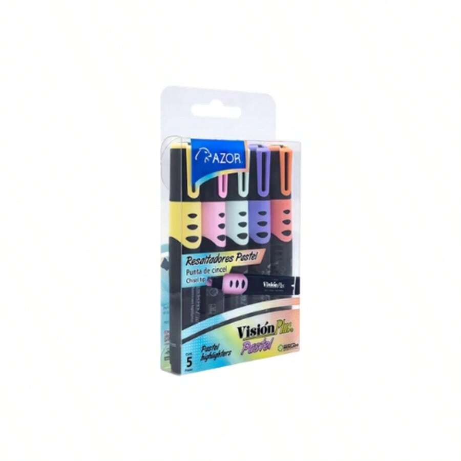 Marcatexto Pastel Vision Plus Pack de 5 Piezas