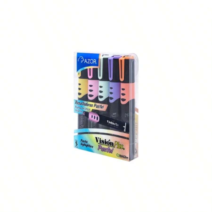 Marcatexto Pastel Vision Plus Pack de 5 Piezas