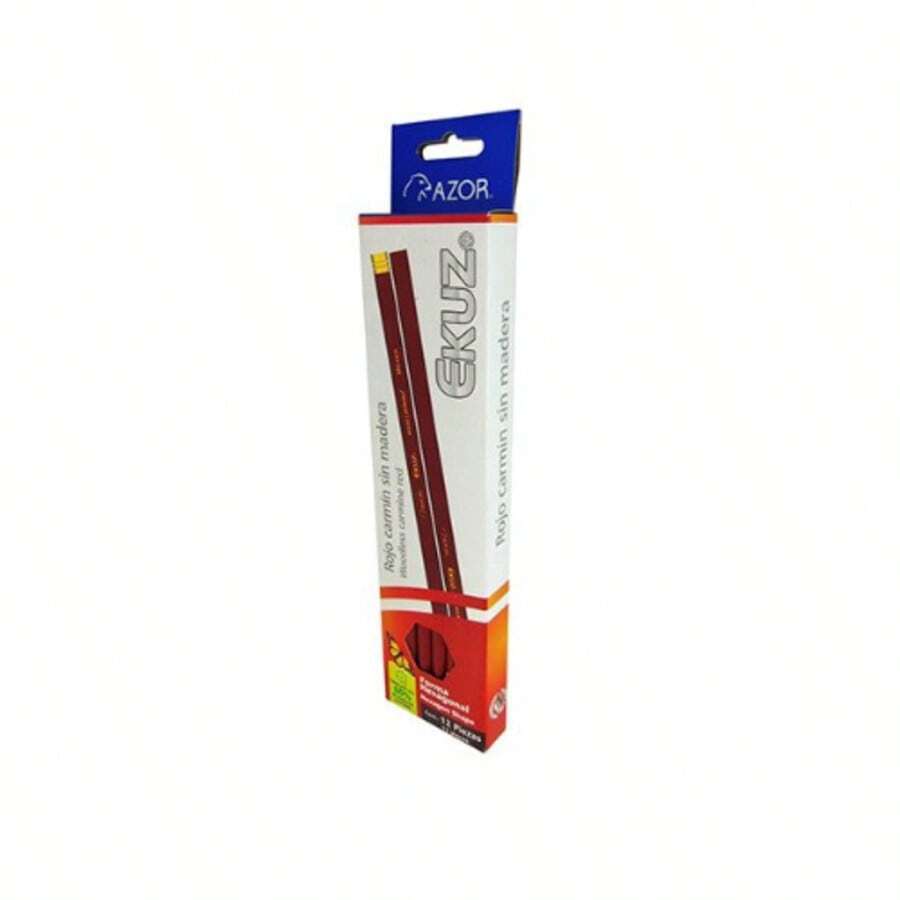 Lápices color rojo carmín pack con 12pz