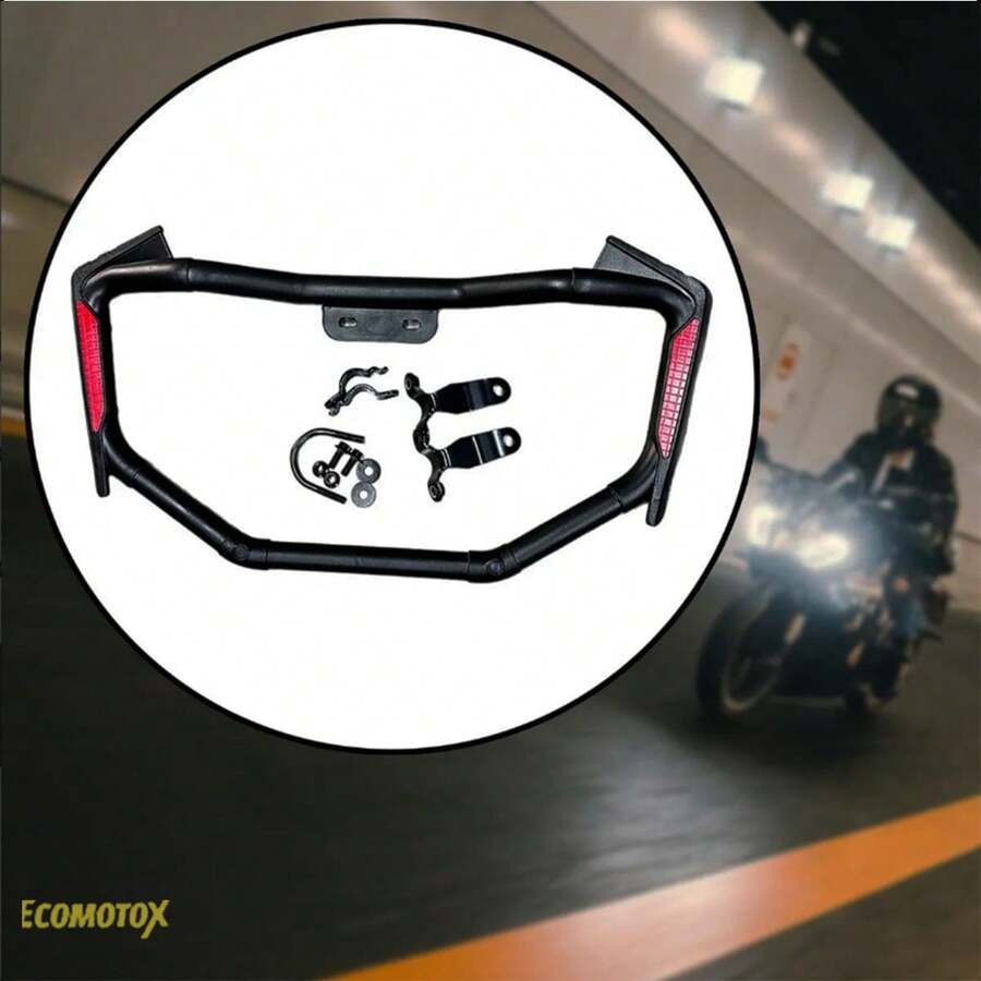 Defensa con Parrilla Cubrepiernas Moto