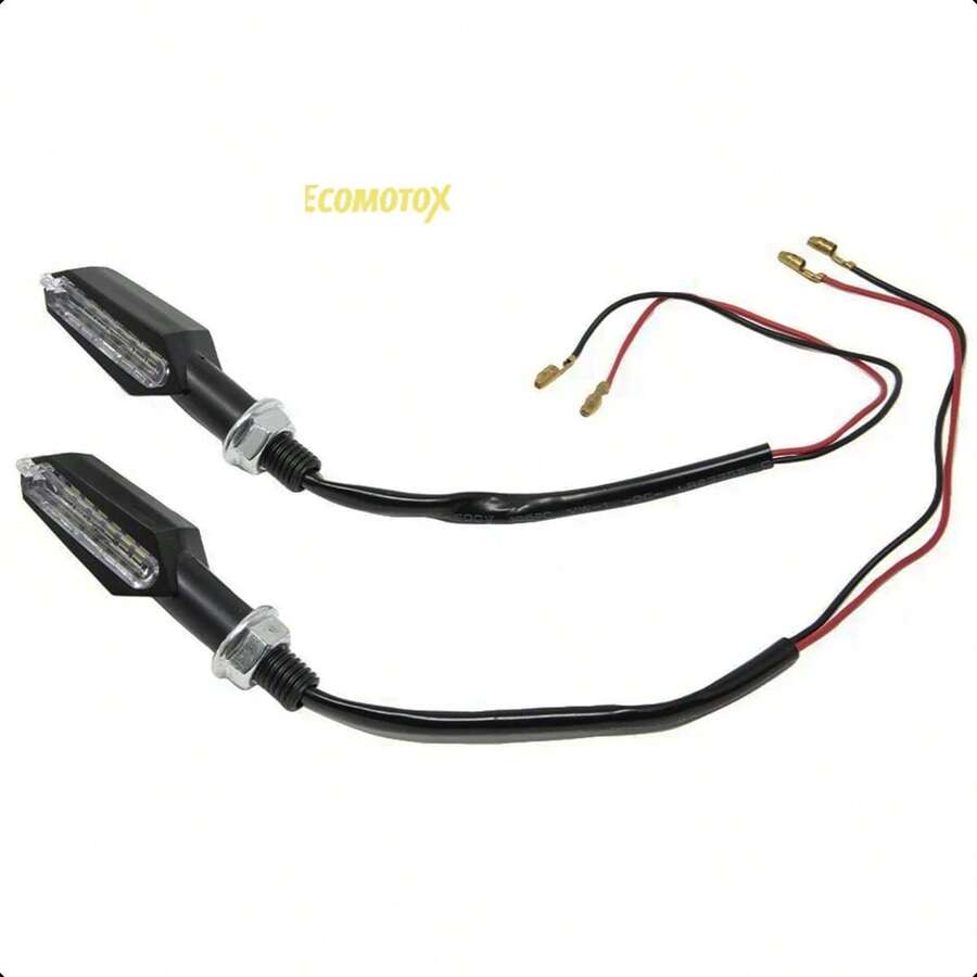 Direccional LED Moto Amarillo ZXD-01 Universal Alta Visibilidad