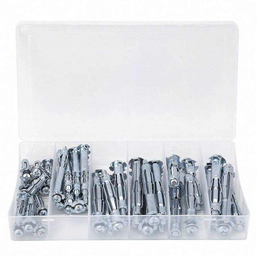 Ancla de tornillo perno cuña Perno ancla Tornillo expansión 42PCS M4~M6