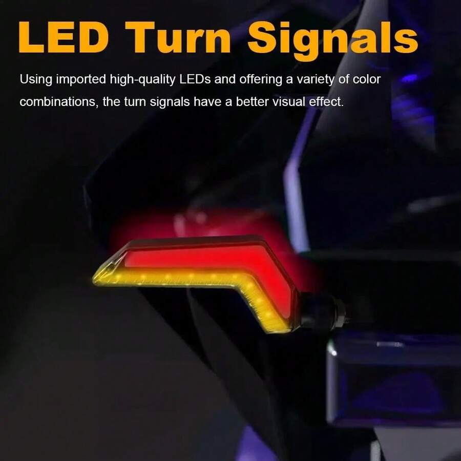 Direccionales LED secuenciales para motocicleta universales
