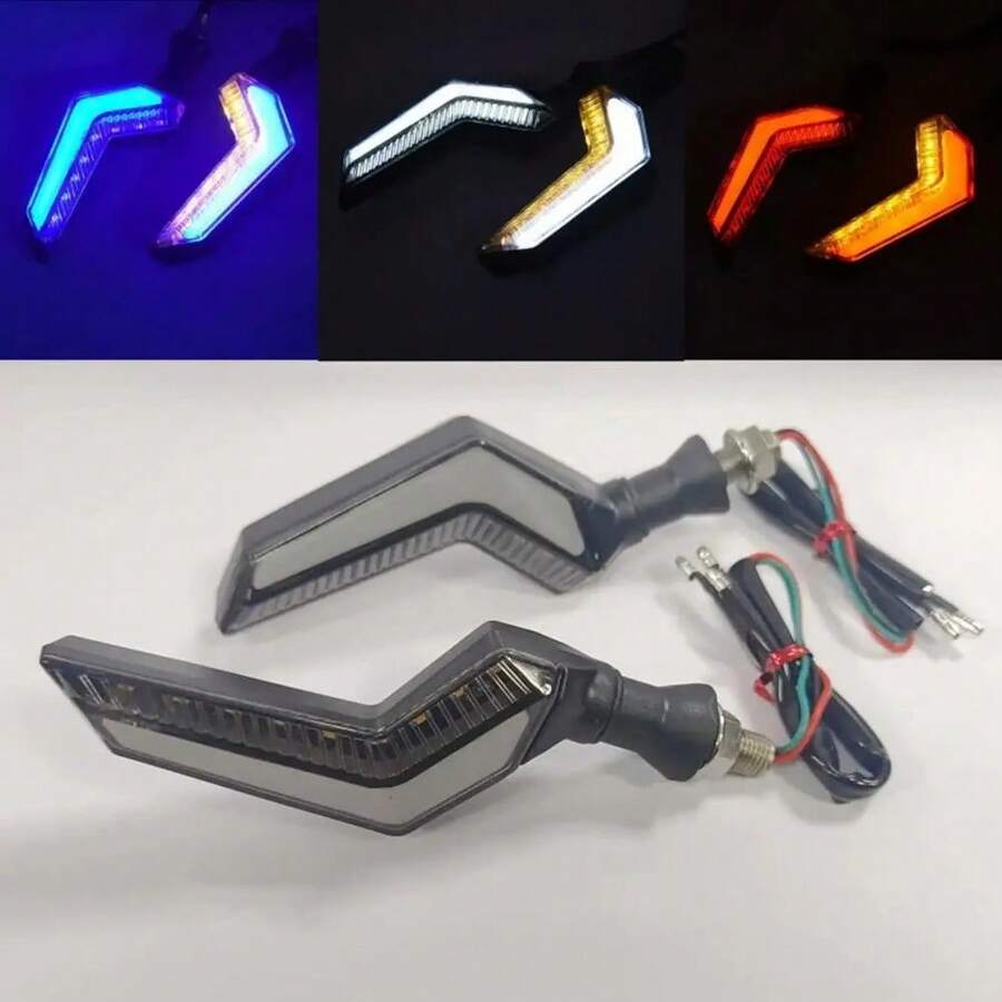 Direccionales LED secuenciales para motocicleta universales