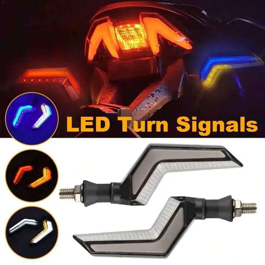 Direccionales LED secuenciales para motocicleta universales