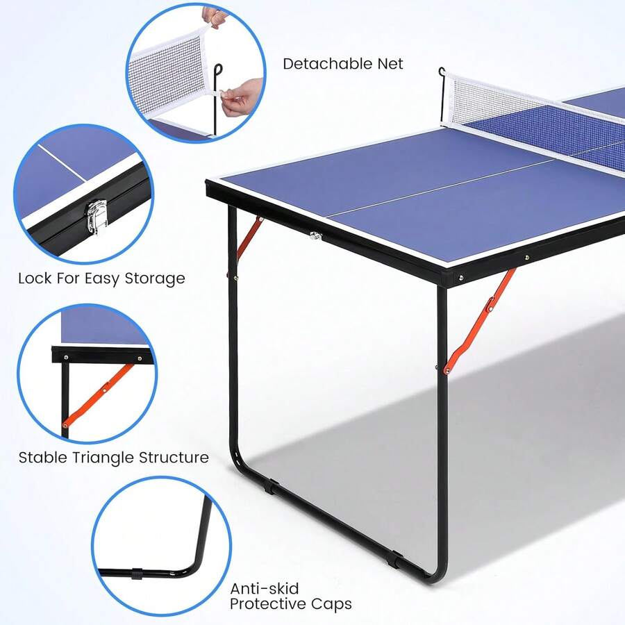Mesa de ping pong plegable
