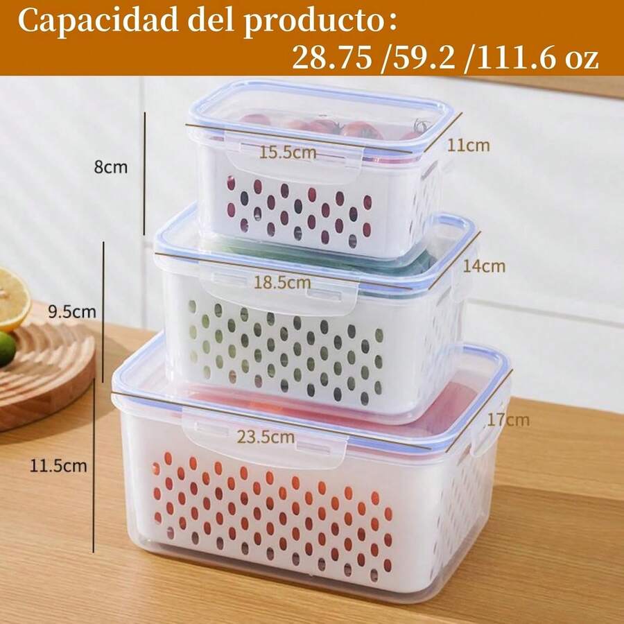 3 Organizadores para Refrigerador