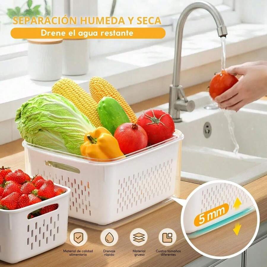 3 Organizadores para Refrigerador
