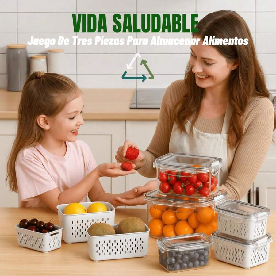 3 Organizadores para Refrigerador