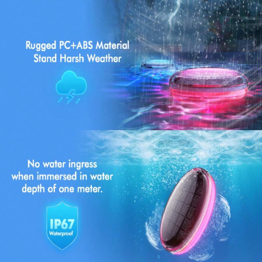 2PCS Luces de piscina flotantes