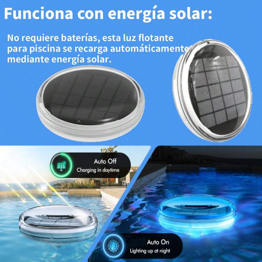 2PCS Luces de piscina flotantes
