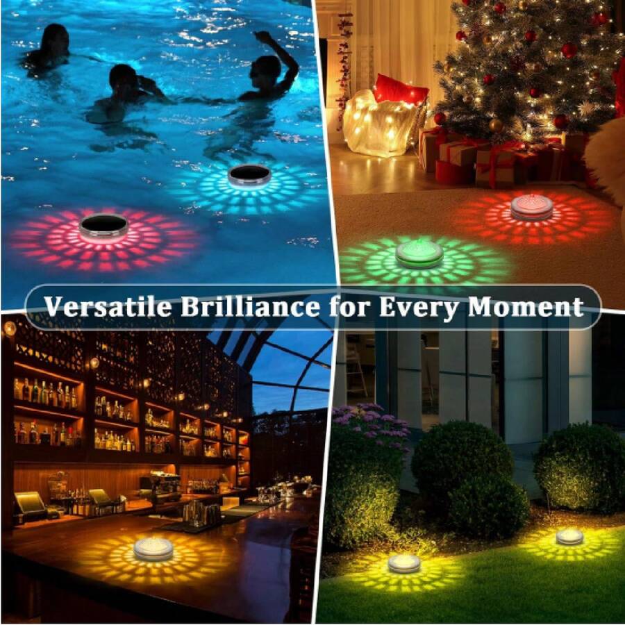 2PCS Luces de piscina flotantes