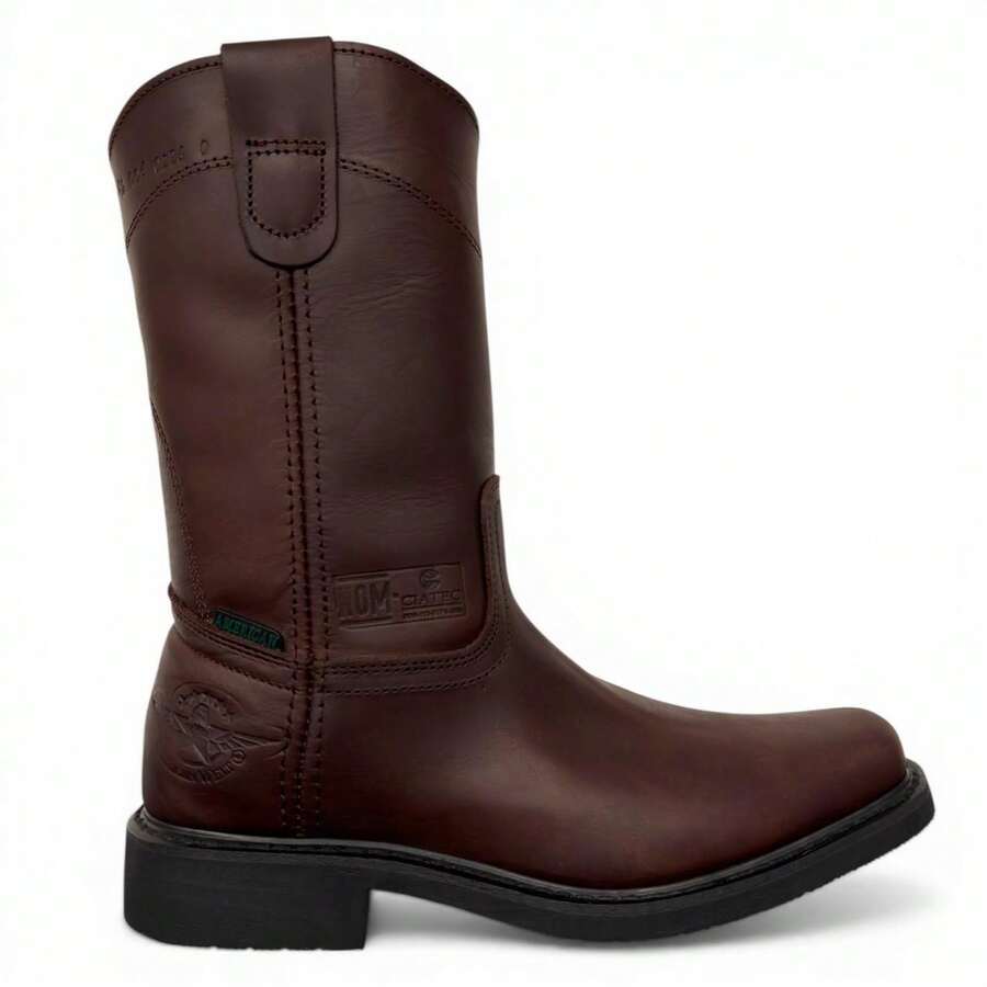 Bota Industrial Vaquera Uso Rudo Piel Suela Hule American WELT