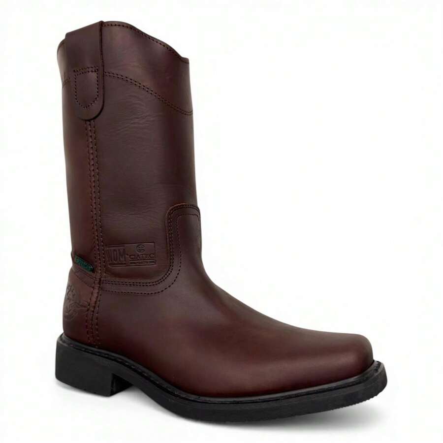 Bota Industrial Vaquera Uso Rudo Piel Suela Hule American WELT