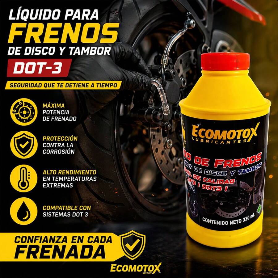 Pack 6 Líquido para Frenos Moto ECOMOTOX