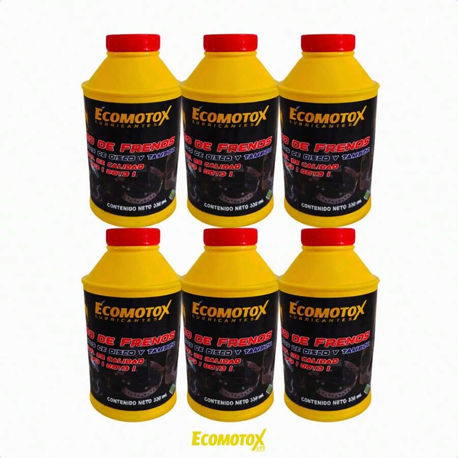 Pack 6 Líquido para Frenos Moto ECOMOTOX