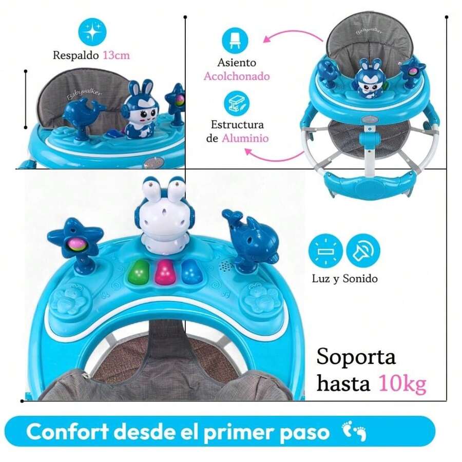 Andadera 4 en 1 para bebé