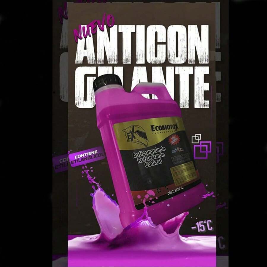 Pack 5 Anticongelante Rosa Universal para Moto