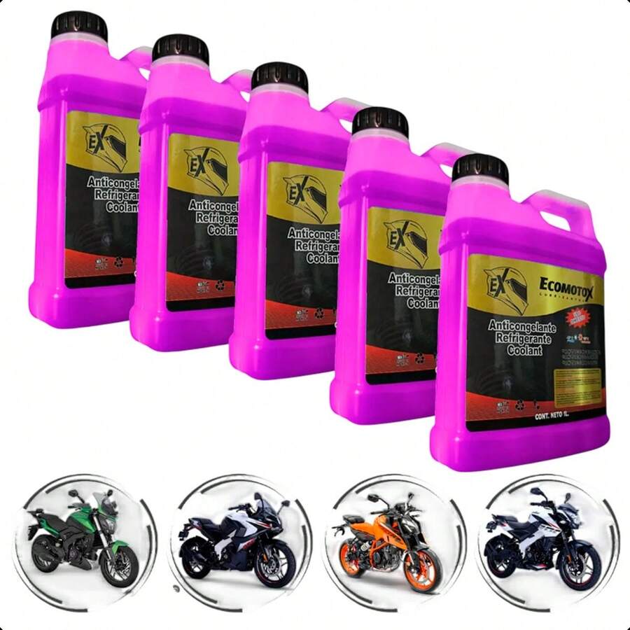 Pack 5 Anticongelante Rosa Universal para Moto