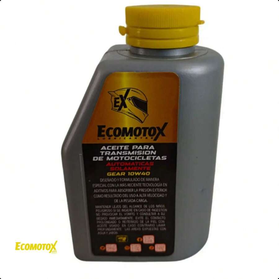 Pack 6 Aceite para Transmisión de Motocicleta Universal ECOMOTOX 10w-40 | Protección y Desempeño Constante