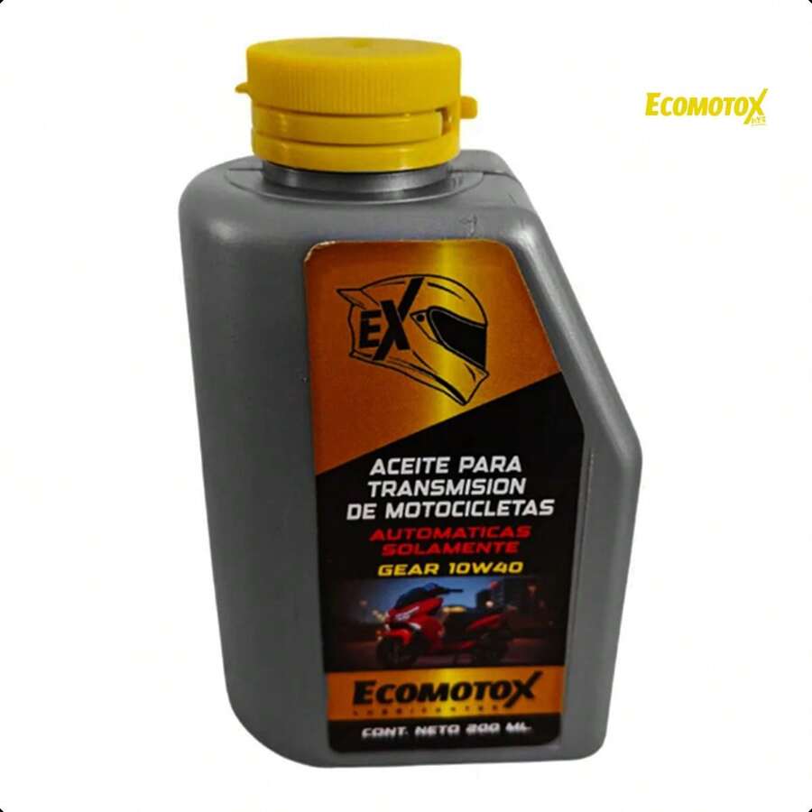 Pack 6 Aceite para Transmisión de Motocicleta Universal ECOMOTOX 10w-40 | Protección y Desempeño Constante
