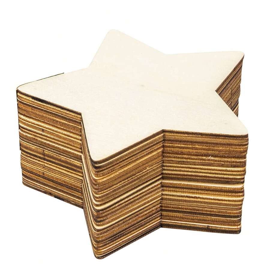 10/20/40 piezas Cuadrados de madera