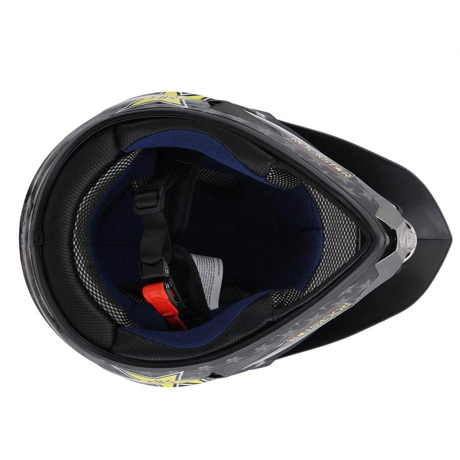 Casco Cross Infantil Niño Moto Con Gafas Guantes Estrella -M