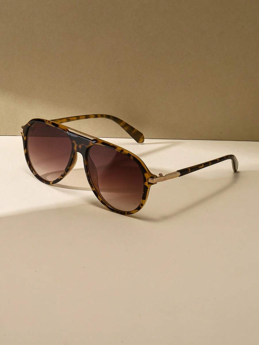 Gafas de moda estilo aviador retro negras