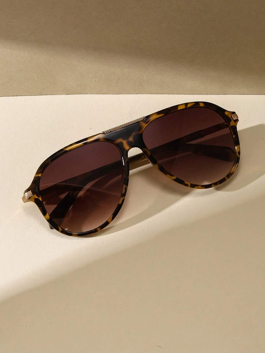 Gafas de moda estilo aviador retro negras