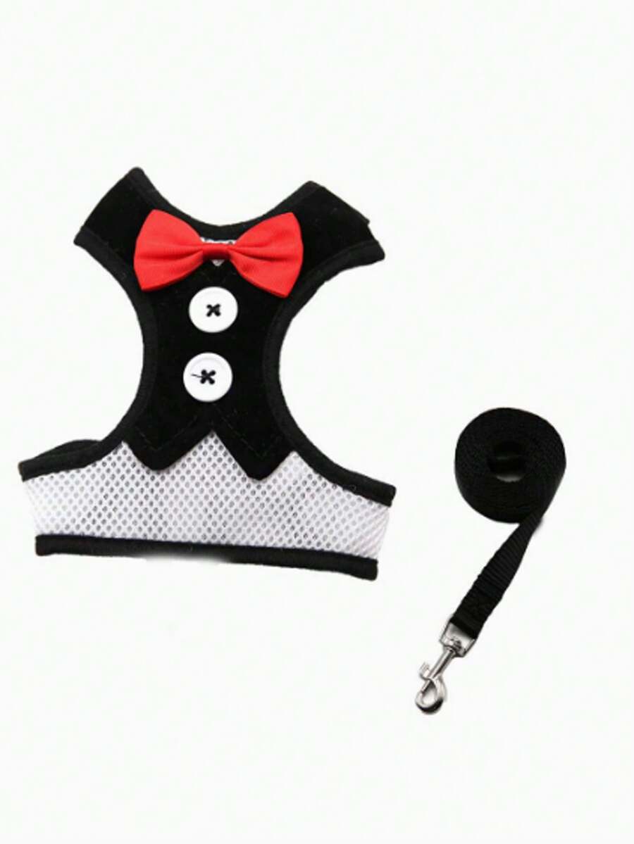 Conjunto de arnés y correa para mascotas (gatos y perros)