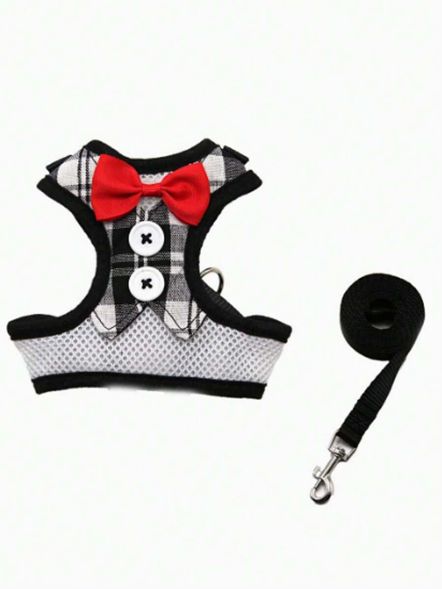 Conjunto de arnés y correa para mascotas (gatos y perros)