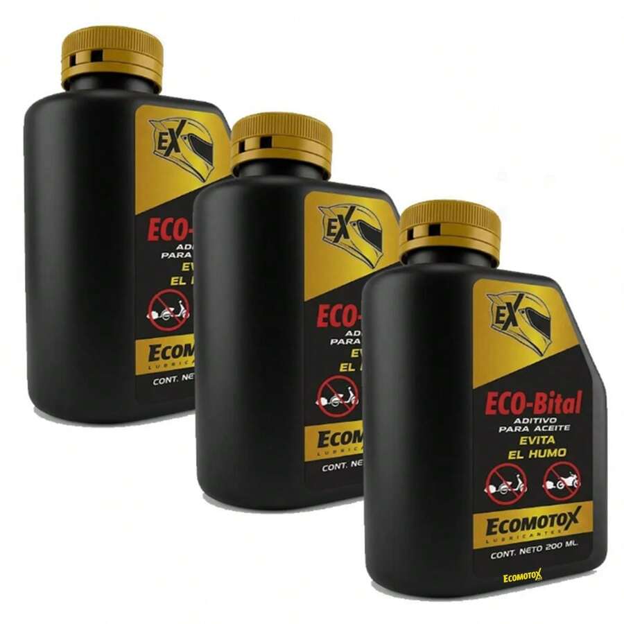 Pack 3 Quita Humo para Motocicleta ECOMOTOX | Reduce Emisiones y Mejora el Desempeño