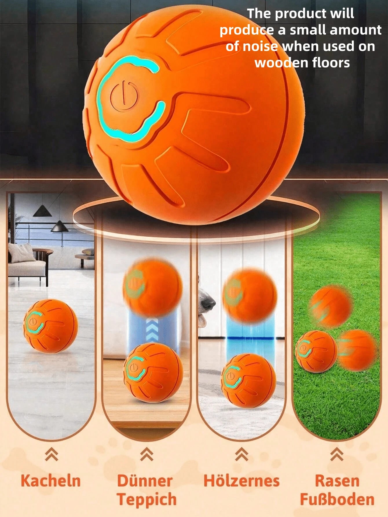 Pelota interactiva para perros