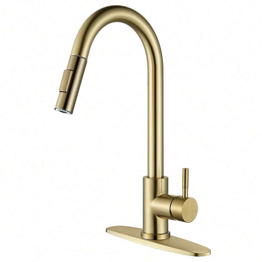 Mcmxtap Grifo mezclador de cocina de acero inoxidable
