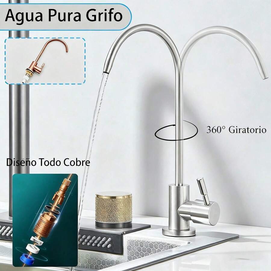 Juego de fregadero de cocina de níquel cepillado