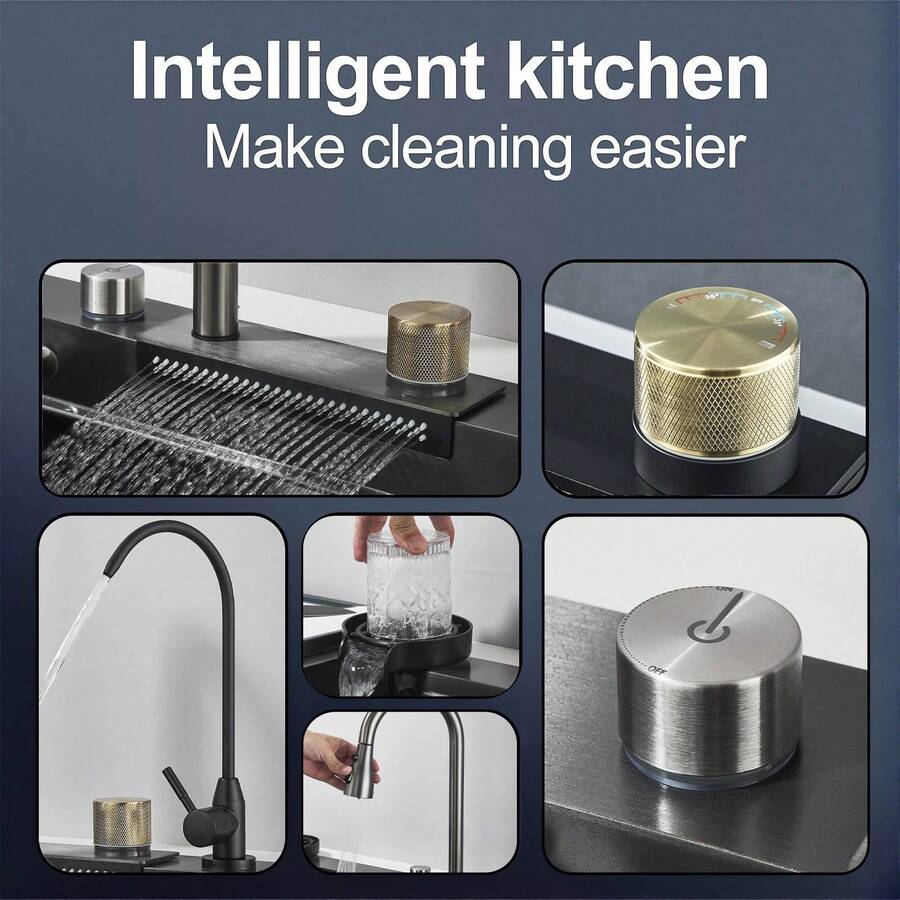 Juego de fregadero de cocina con grifo abatible