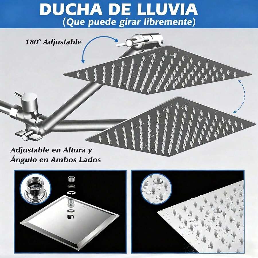 Mcmxtap Cromo Regaderas para Baño